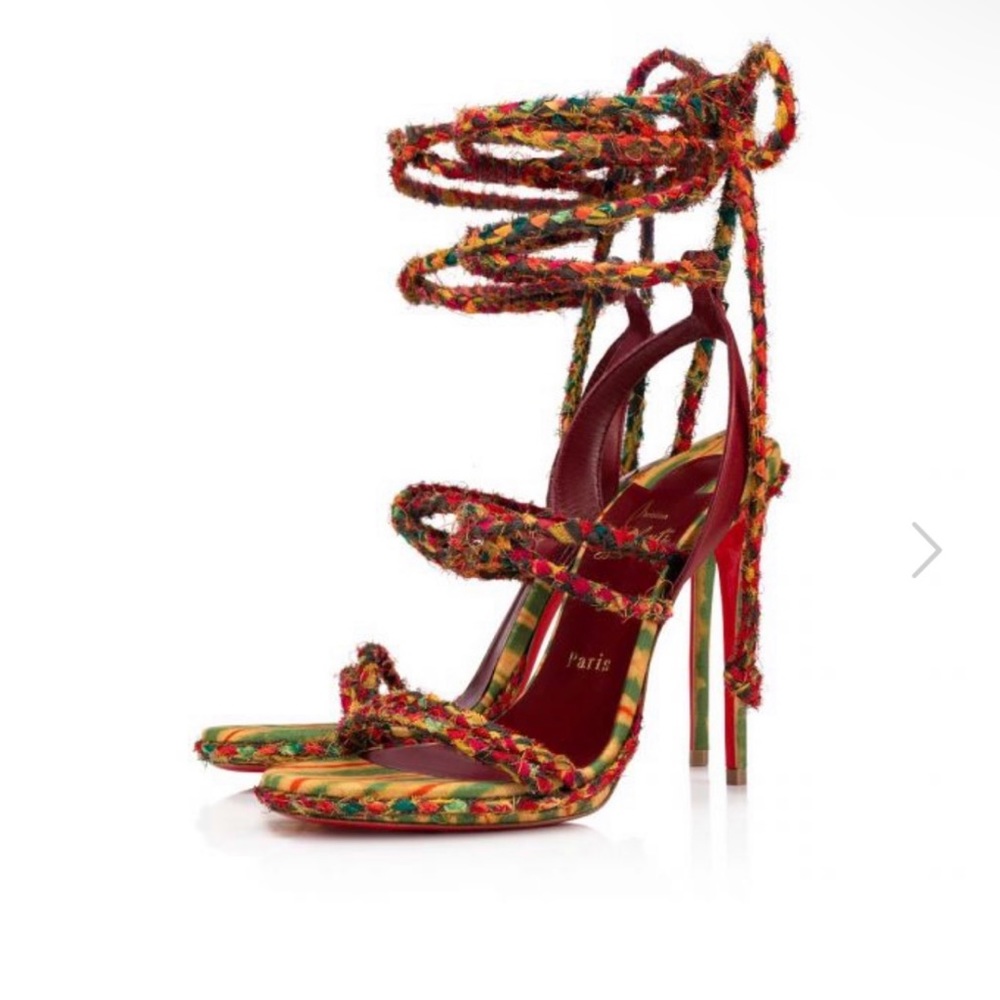 CHRISTIAN LOUBOUTIN Special order style lace up heels ❤️‍🔥🤎